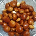 栗の皮むきをやってみます。